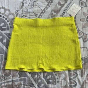 Yellow Mini Skirt